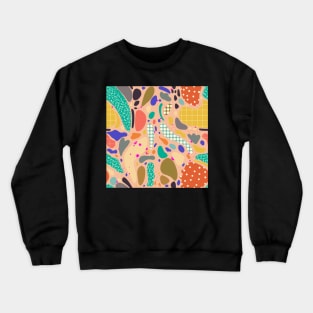 Abstract Terrazzo Style Crewneck Sweatshirt